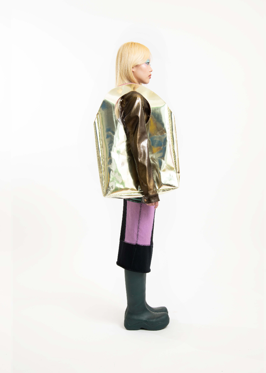 BOTTEGA VENETA long bottle green puddle boots