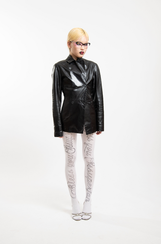 handprinted tights
