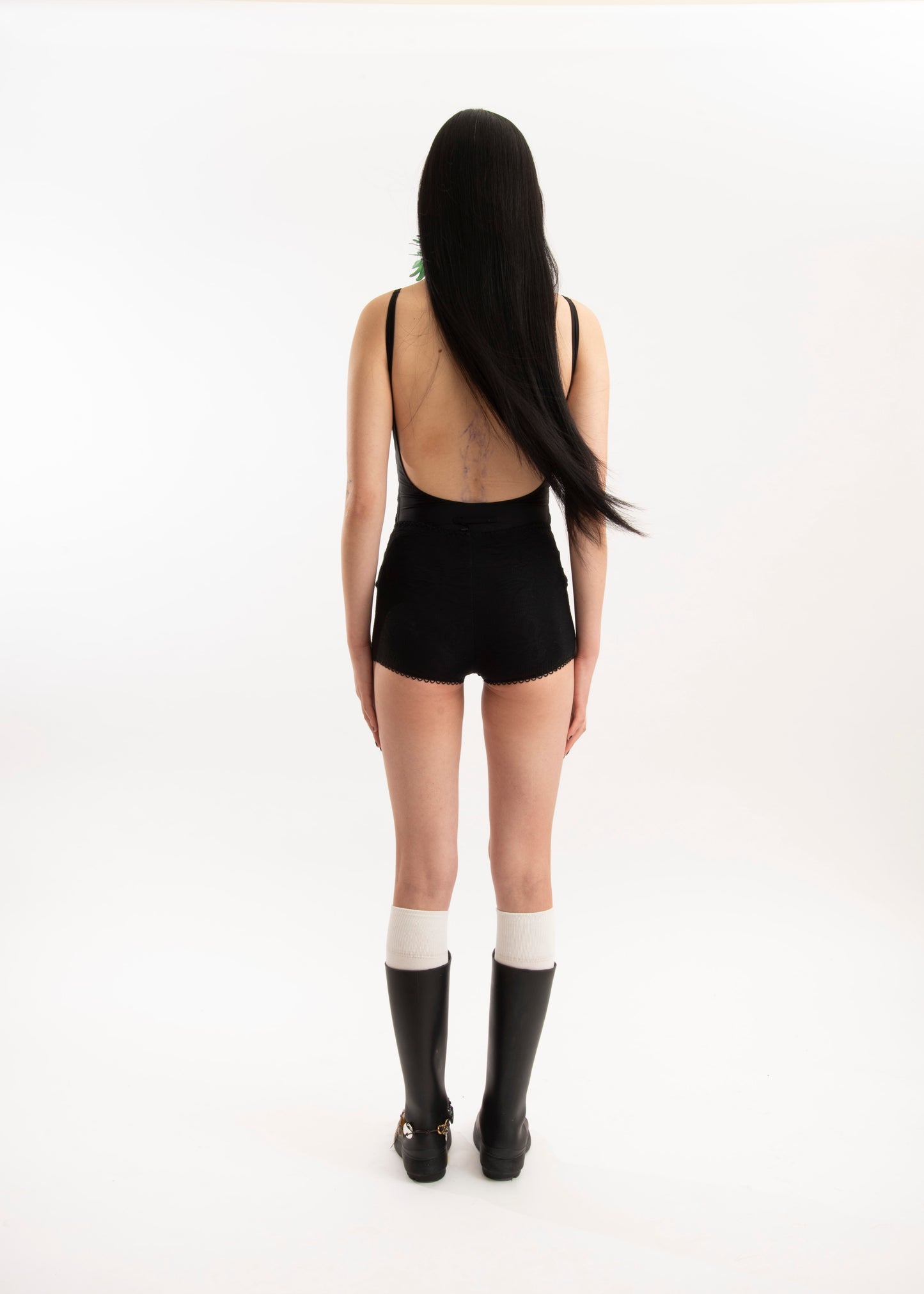 JEAN PAUL GAULTIER sparkly logo bathingsuit