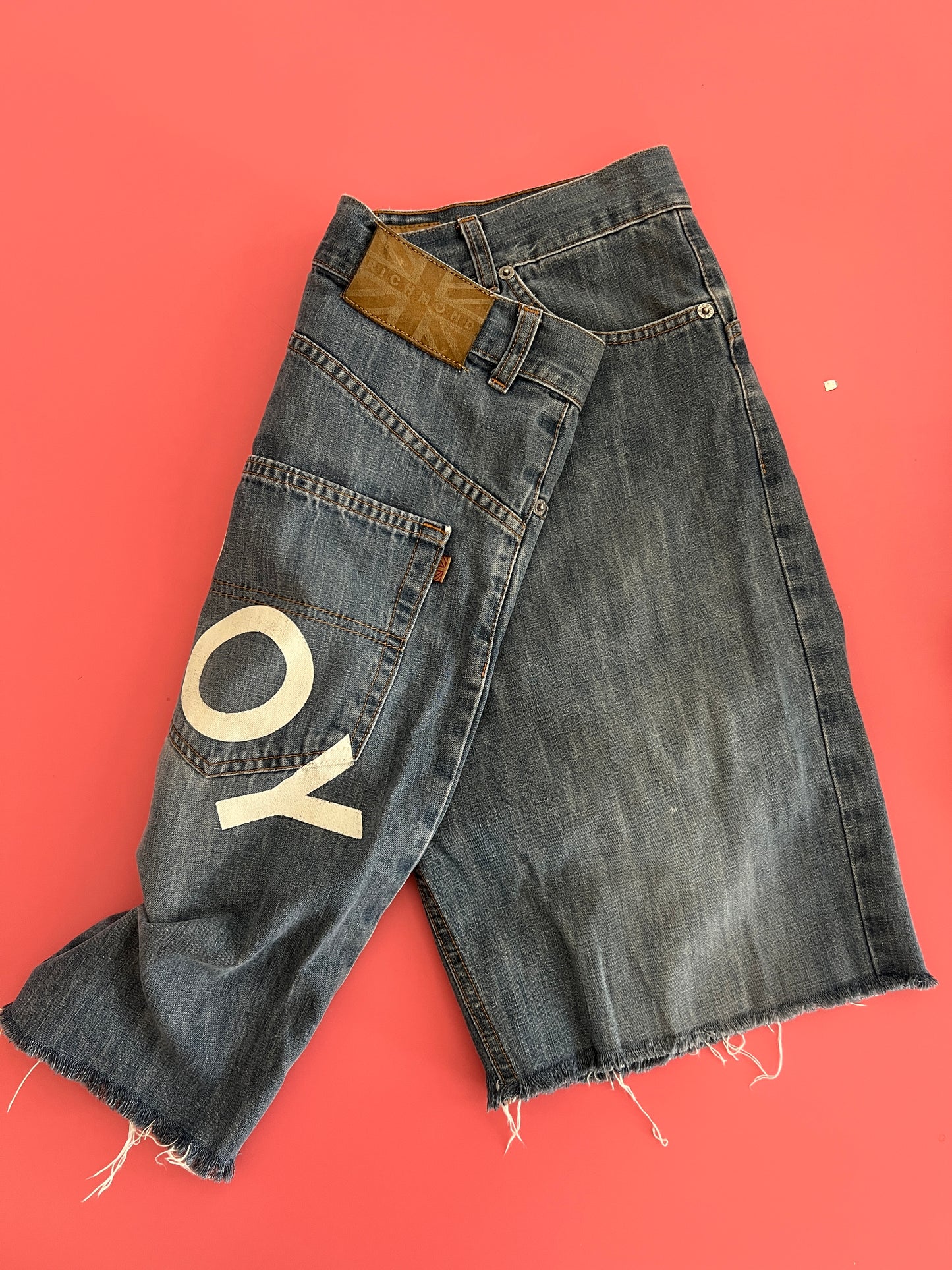 RICHMOND denim shorts w. print
