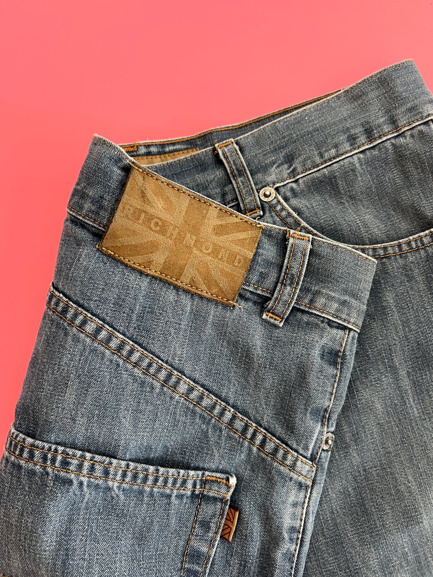 RICHMOND denim shorts w. print