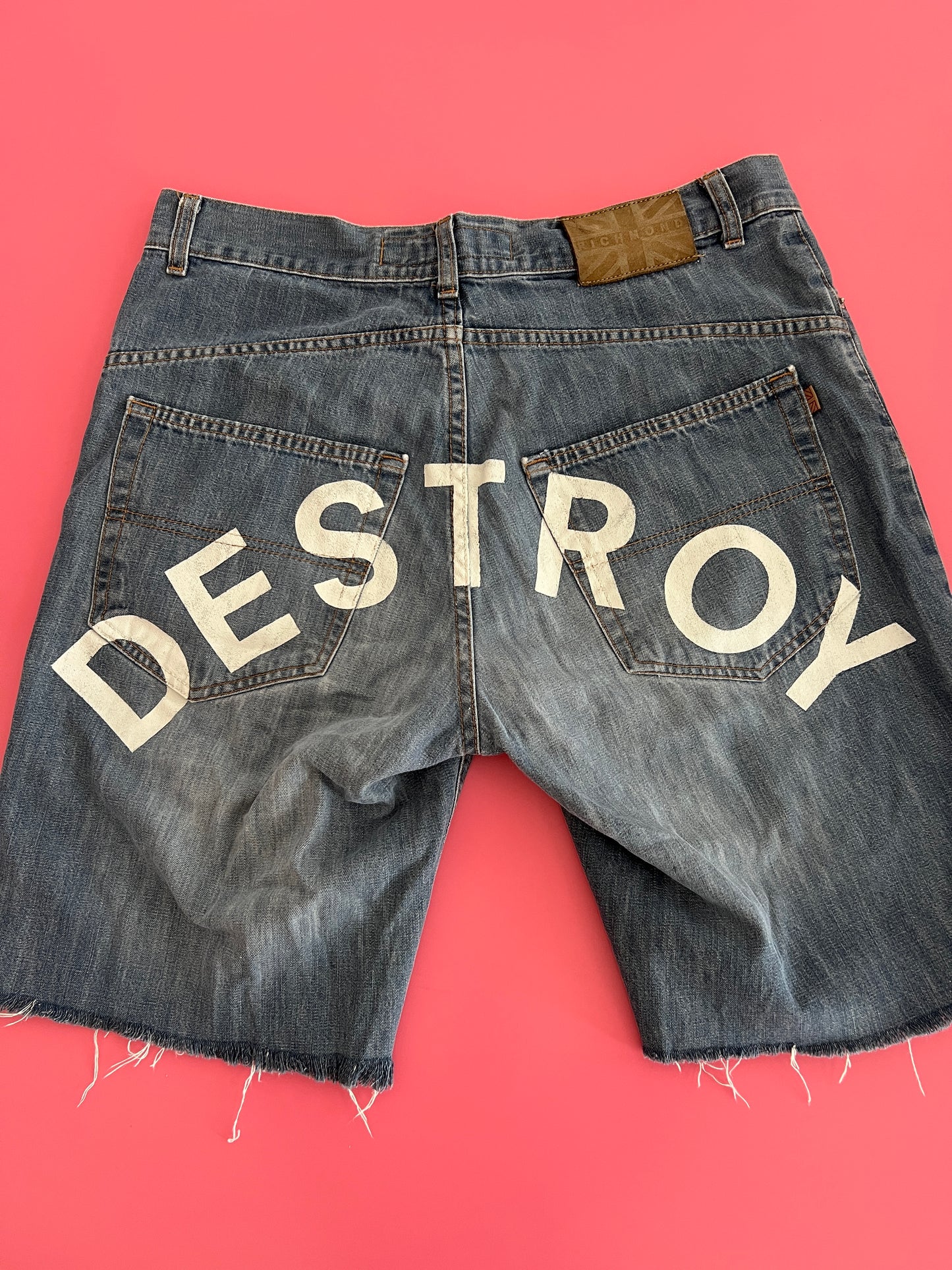 RICHMOND denim shorts w. print