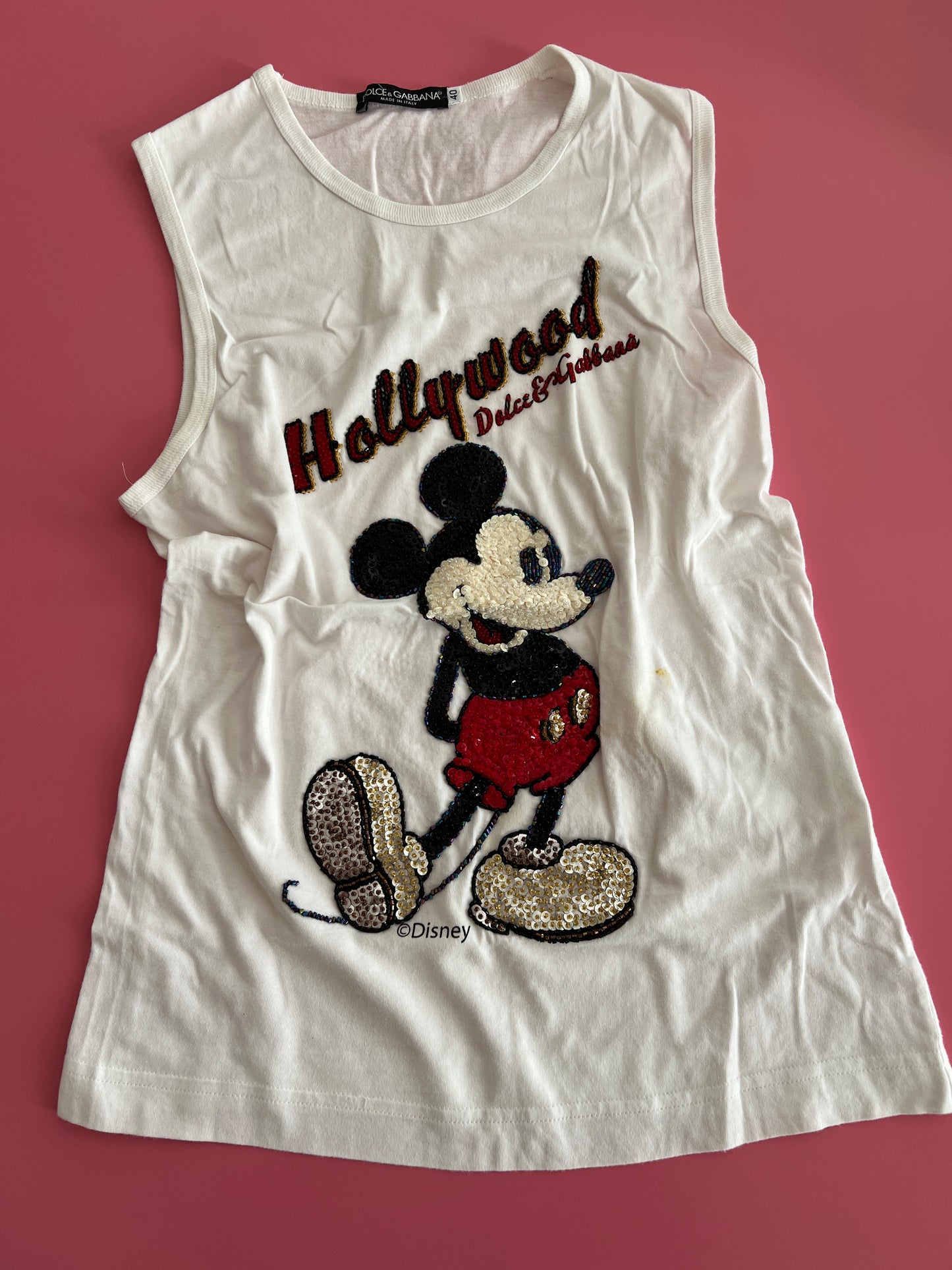 DOLCE&GABBANA mikey embellished tee