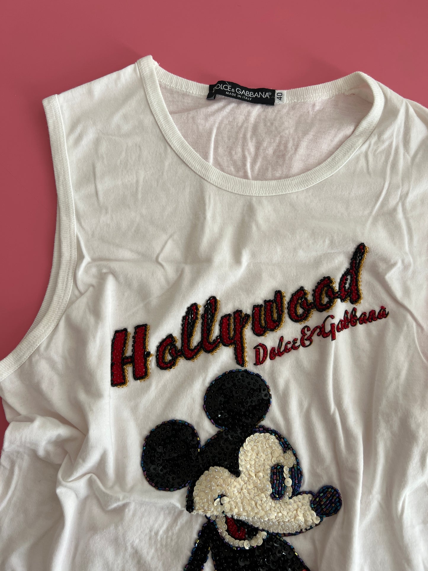 DOLCE&GABBANA mikey embellished tee