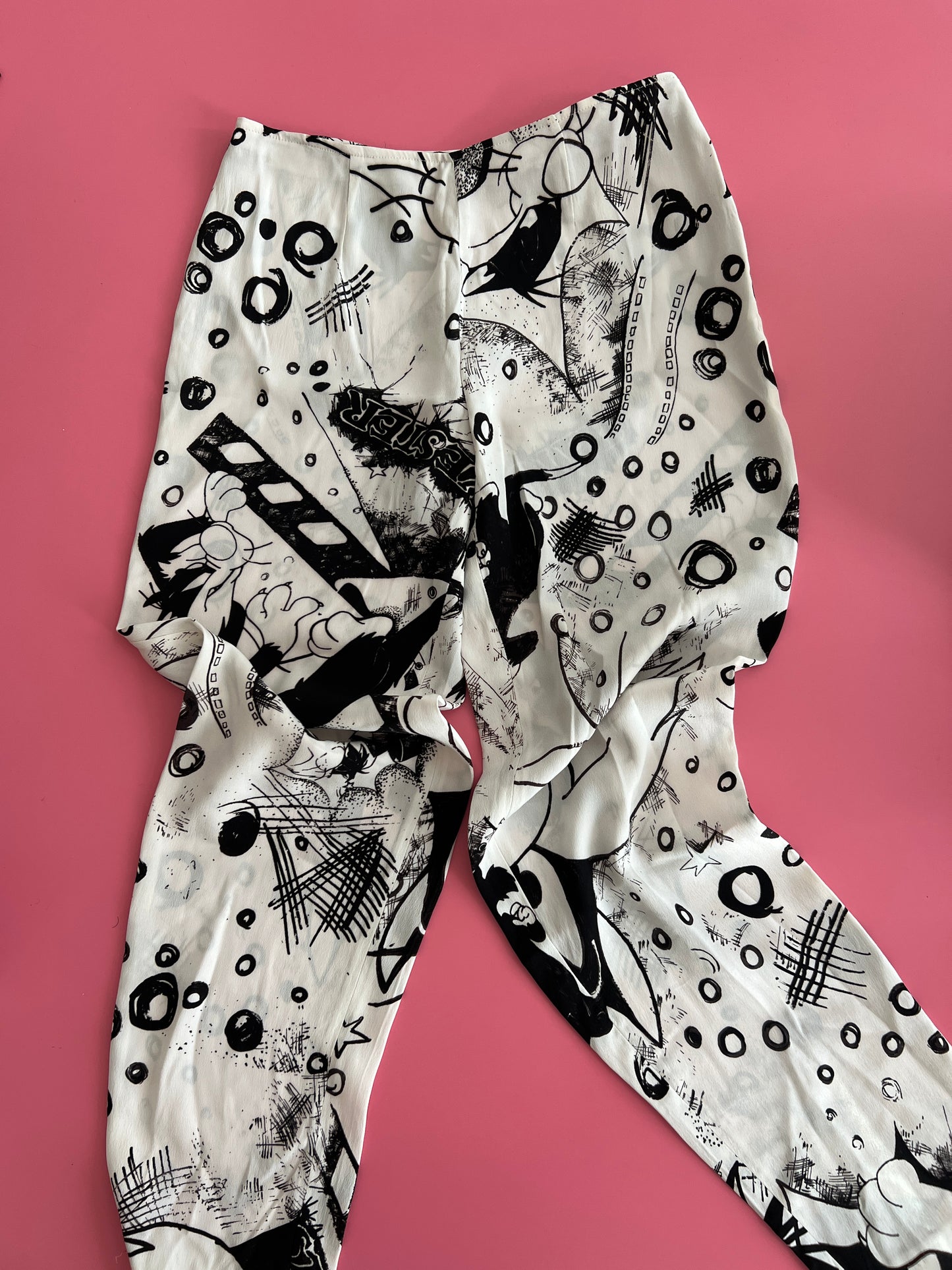 ICEBERG silk printed pants