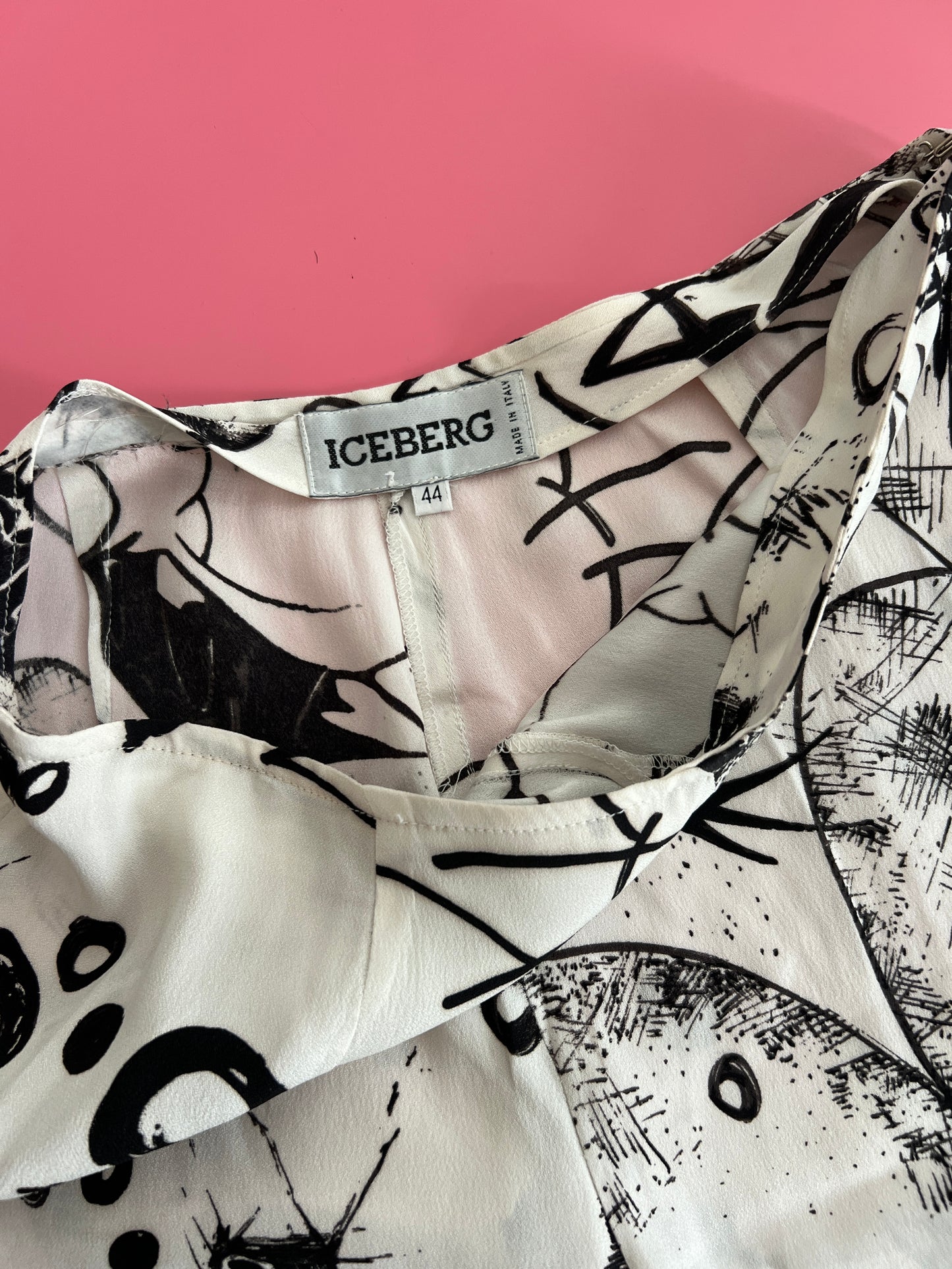 ICEBERG silk printed pants