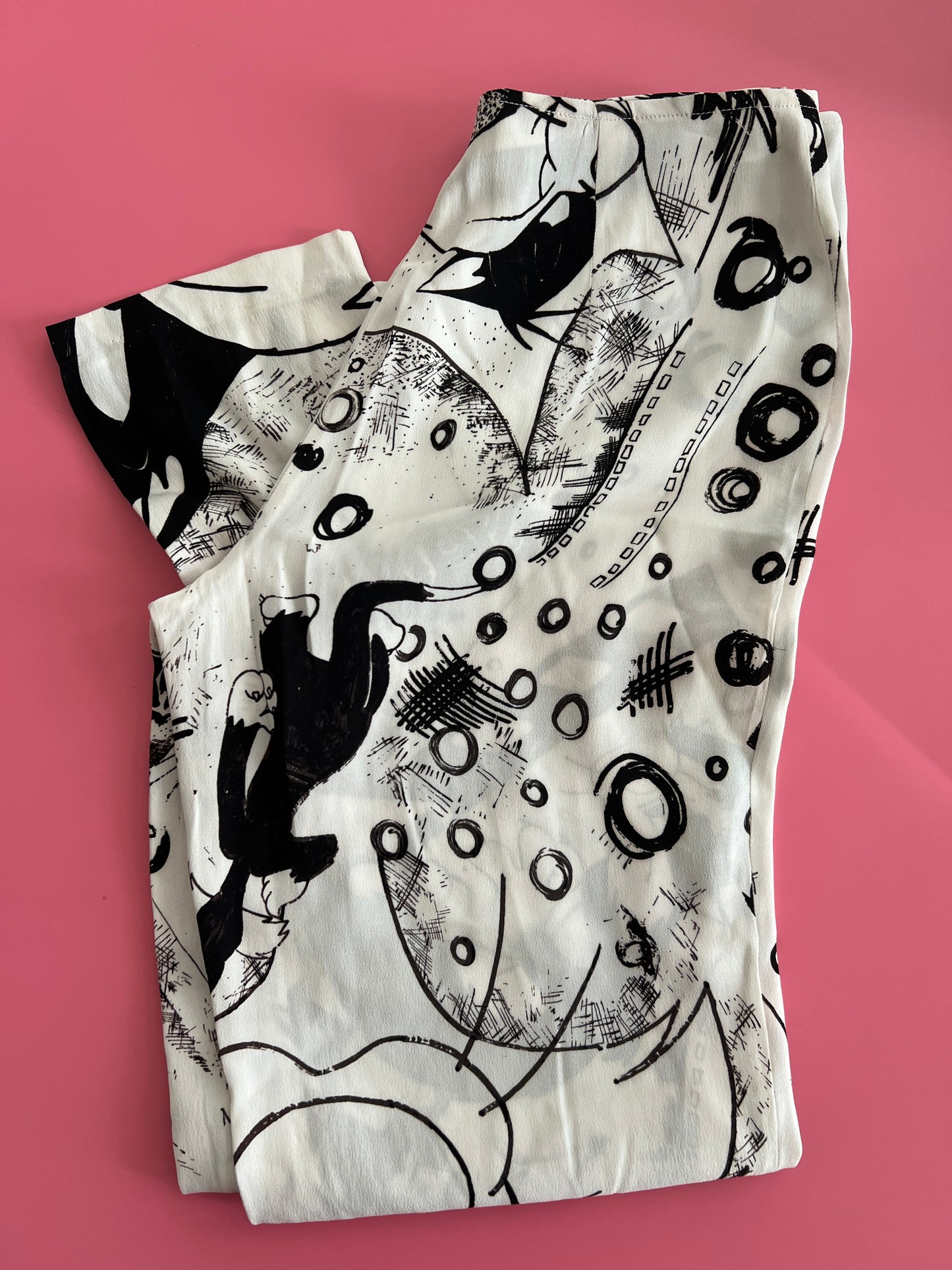 ICEBERG silk printed pants