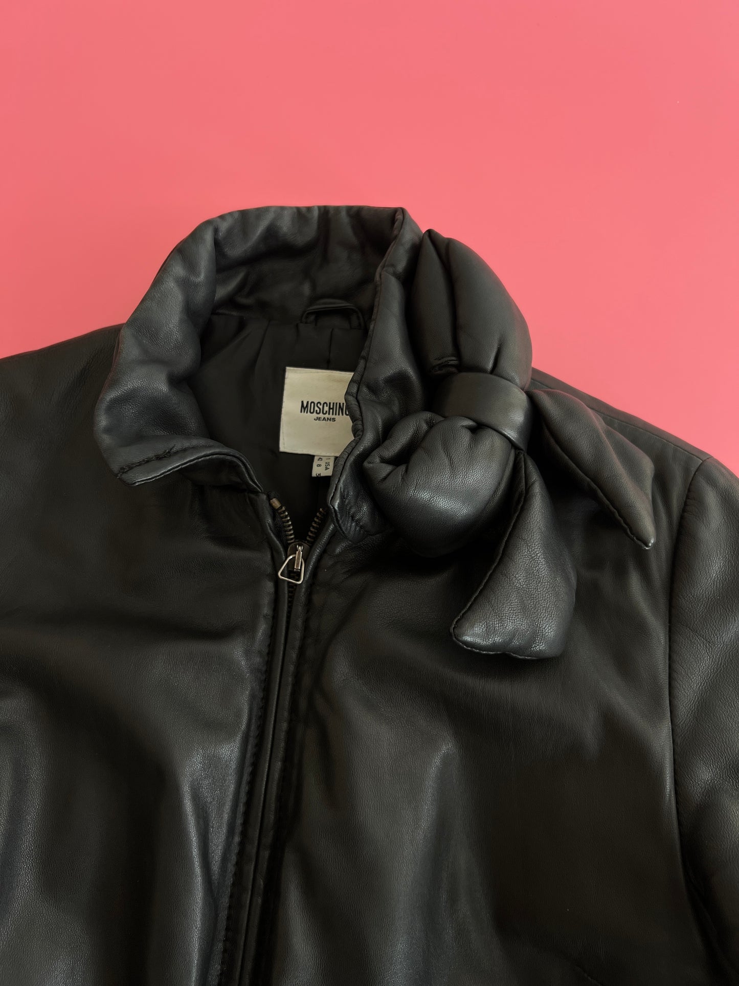 MOSCHINO jeans nappa jacket