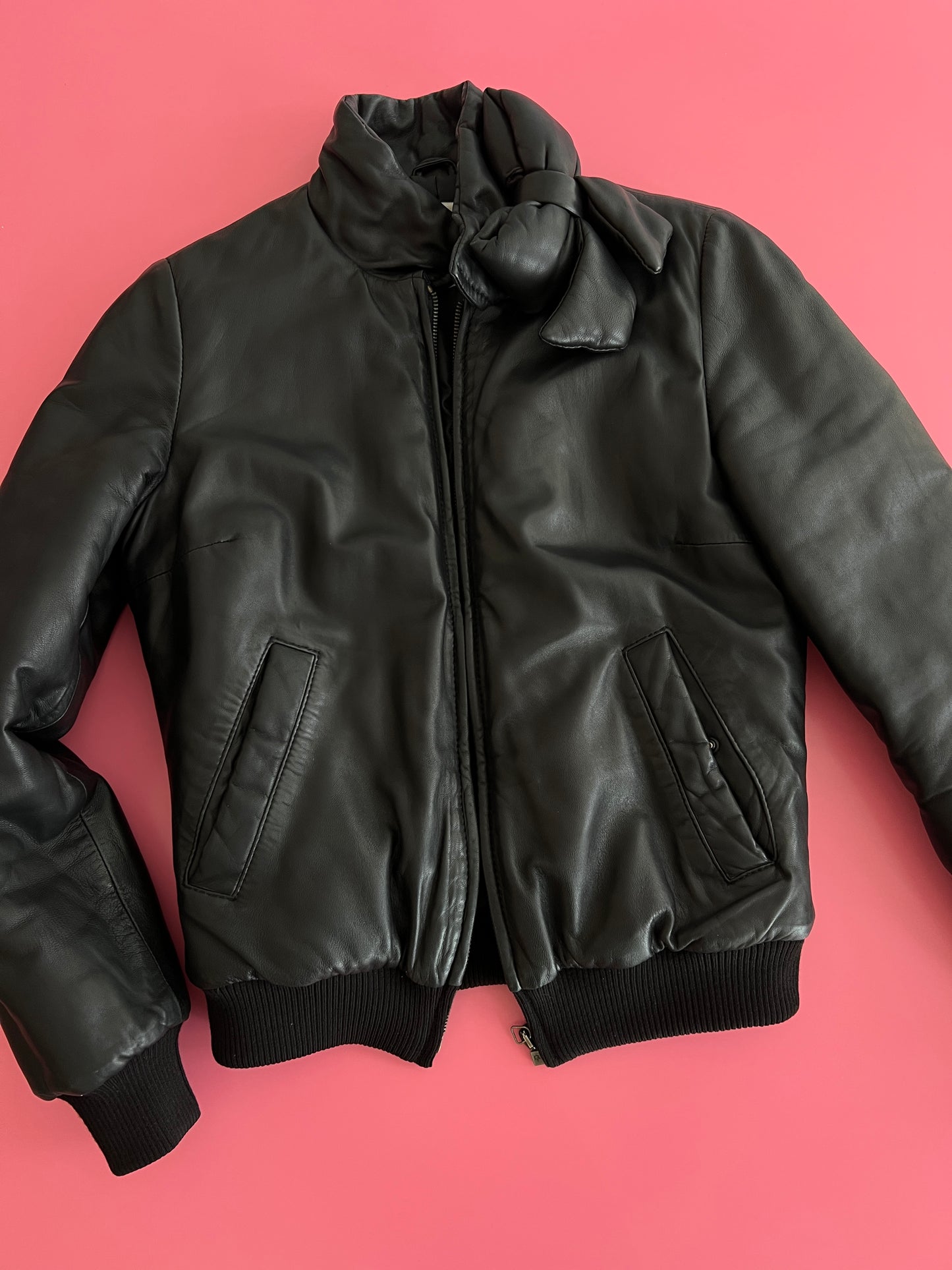 MOSCHINO jeans nappa jacket