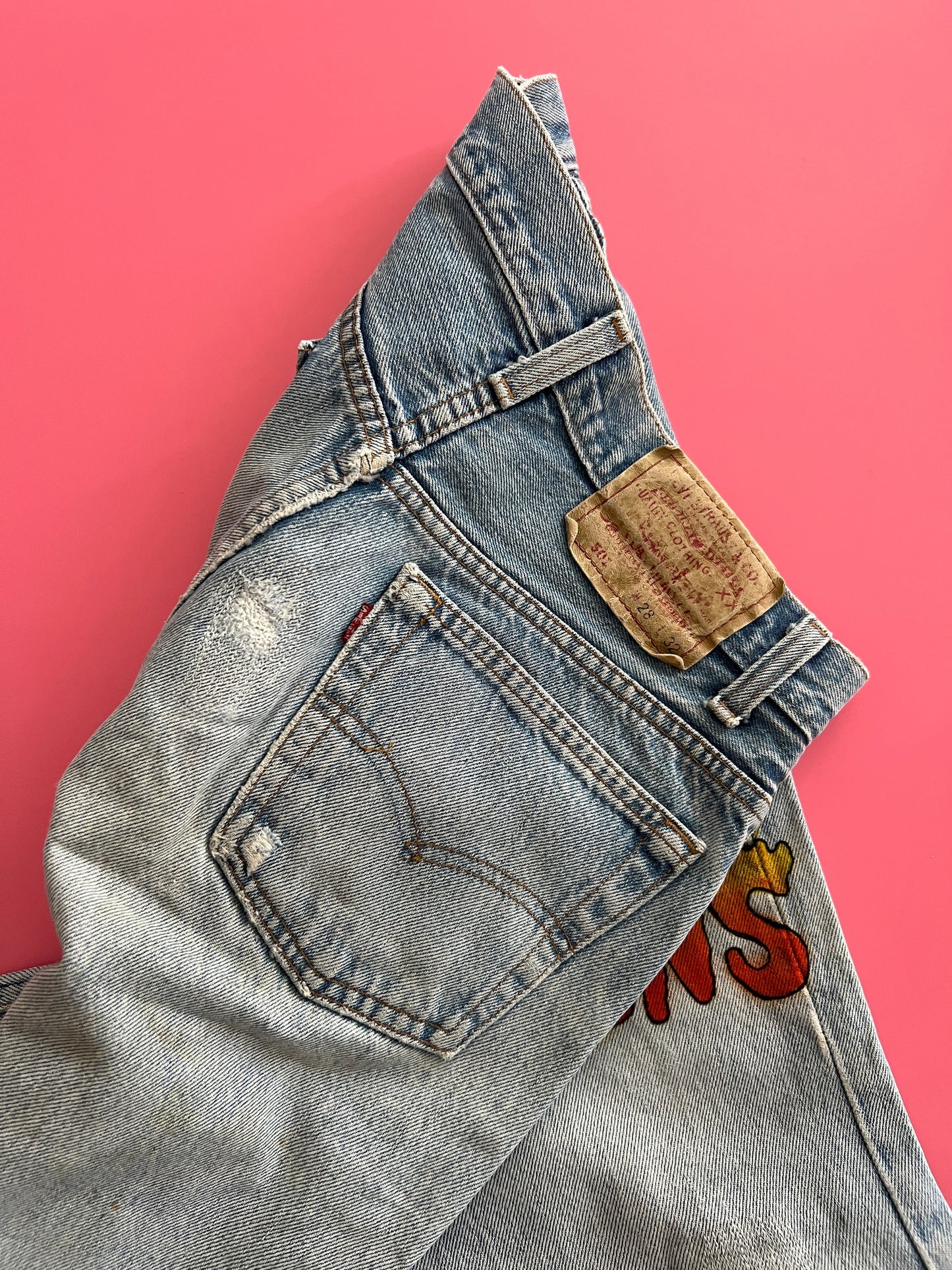 LEVIS handprinted denims MILANO DEAMONS