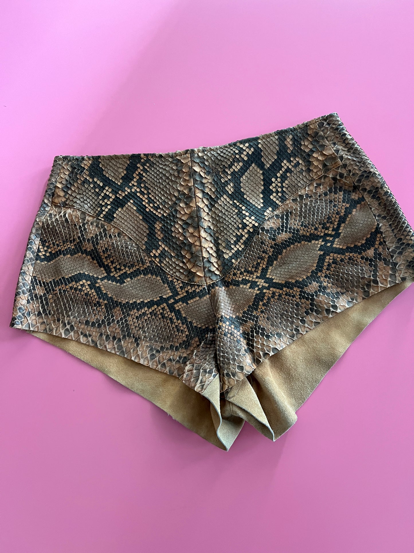 PYTHON mini shorts.