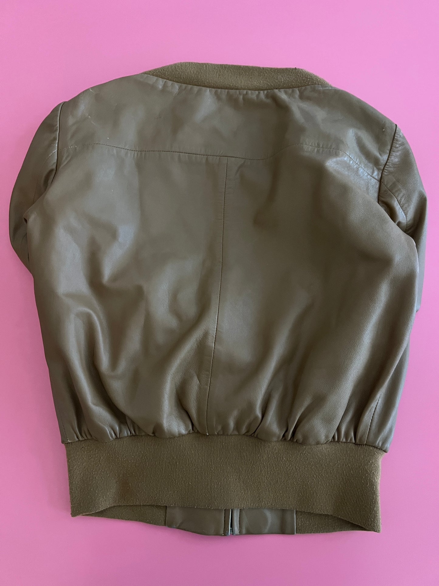 MAX&co. leather bomber