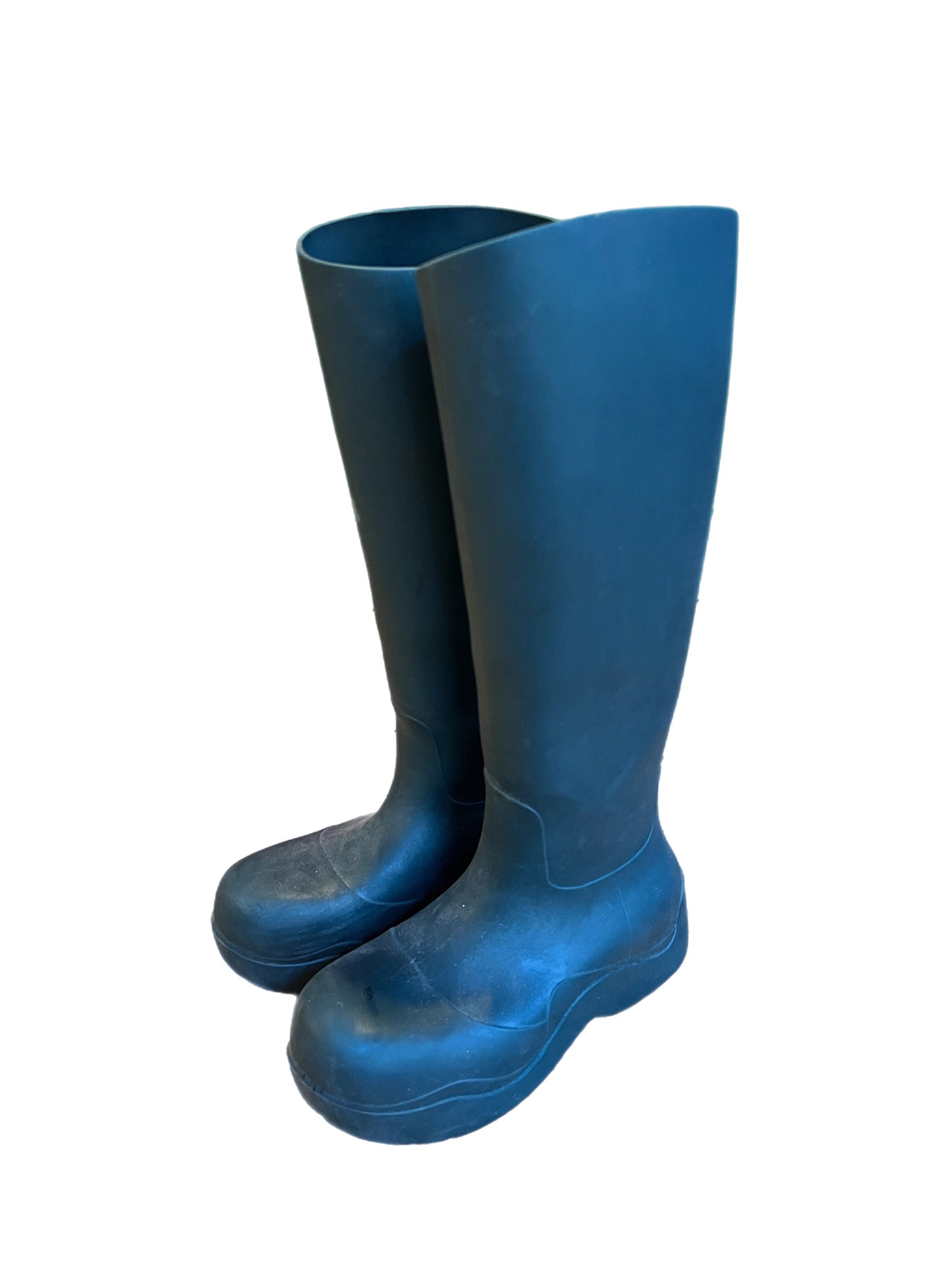 BOTTEGA VENETA long bottle green puddle boots