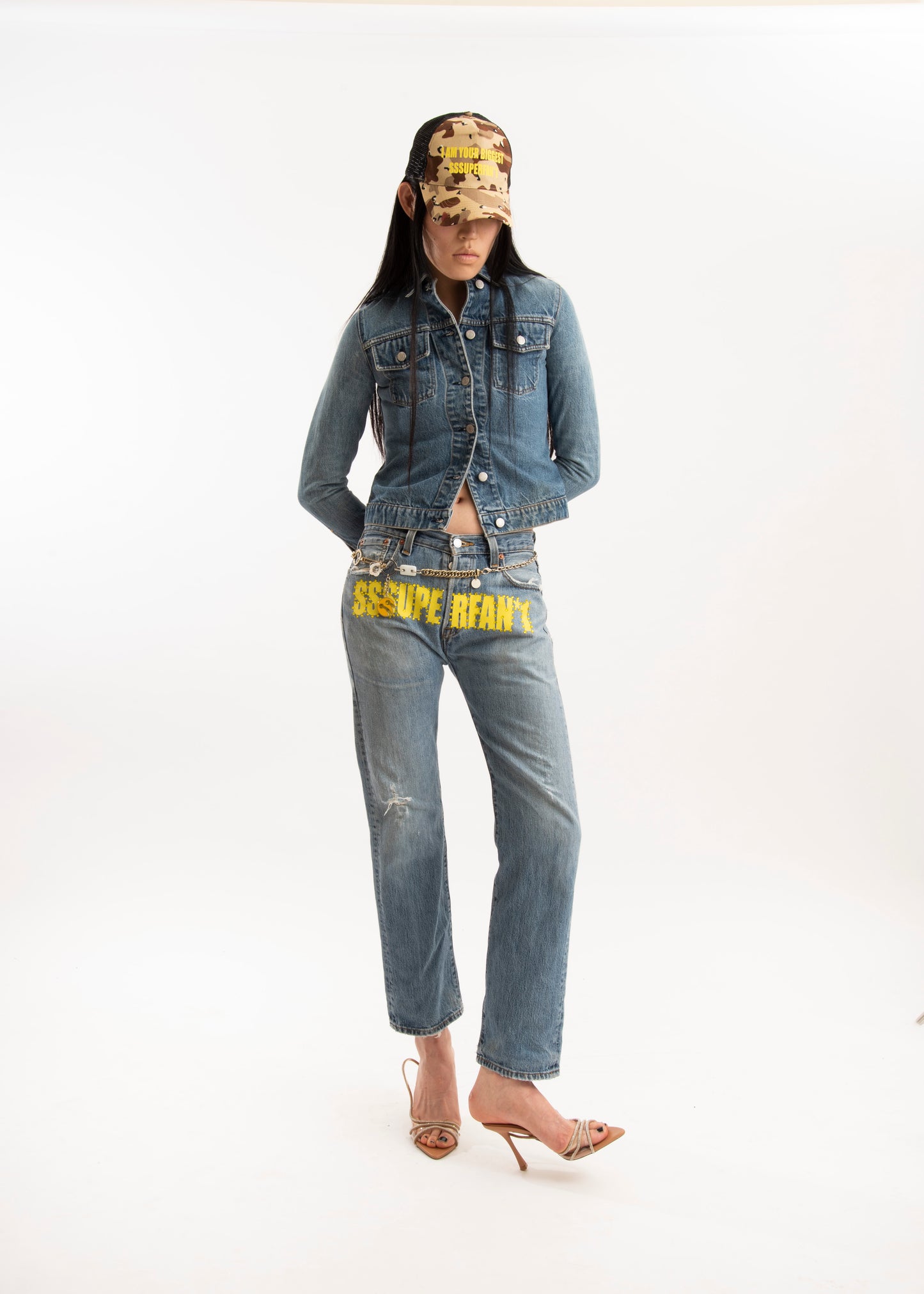 SSSUPERDENIM*1 signature logo jeans