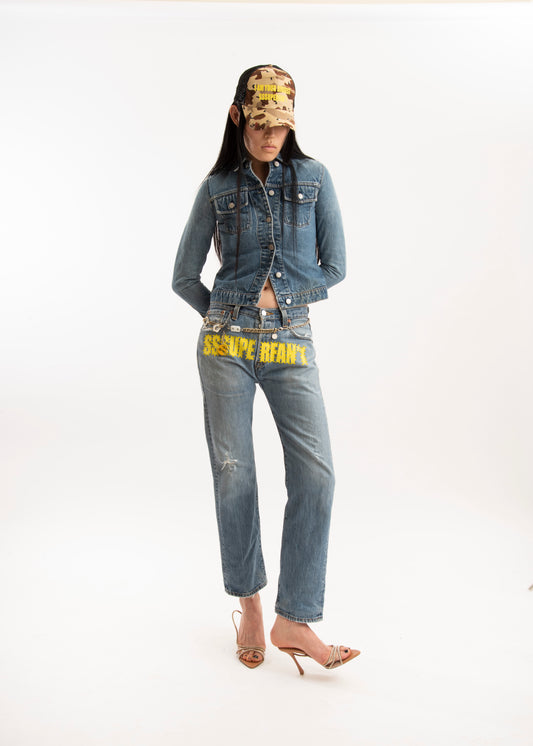 SSSUPERDENIM*1 signature logo jeans
