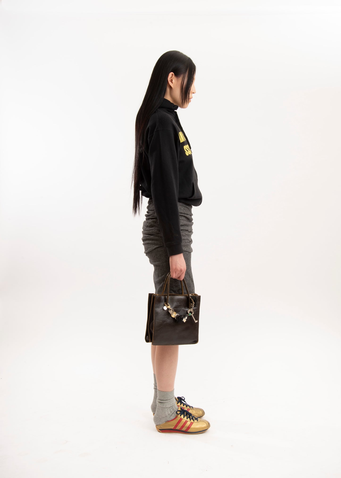 MIU MIU cracked leather bag